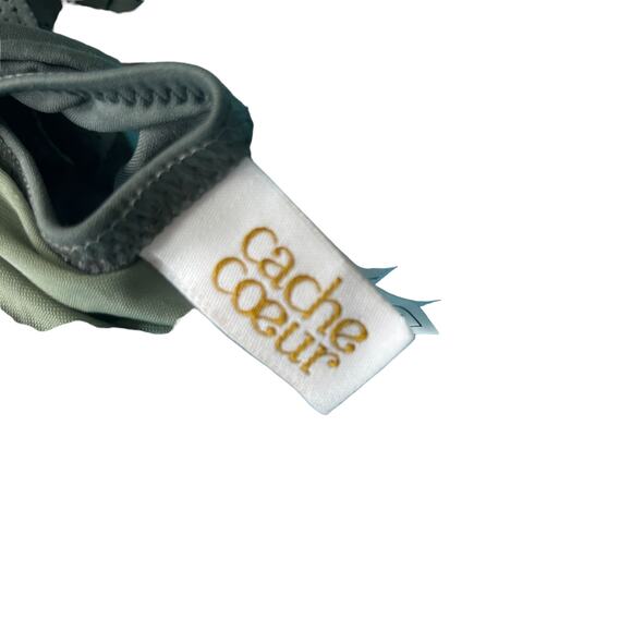 Cache Coeur Bloom Maternity Swim Top Kaki size XL - Picture 4 of 6